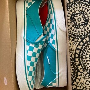 Teal vans